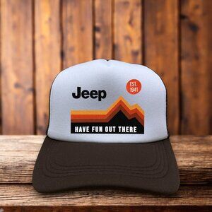 Jeep Brown and Gray Trucker Hat